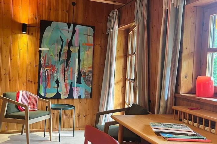 Ferienwohnung für 6 Personen, mit Sauna und Garten in Das Blaue Land