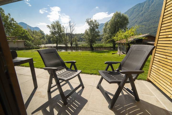 Appartement de vacances pour 4 personnes, avec jardin ainsi que sauna et vue sur le lac - 1