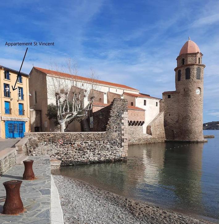 Gîte pour 4 personnes, avec vue dans Eglise Notre Dame Des Anges De Collioure