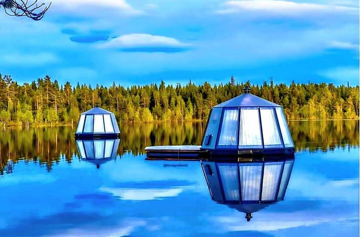 Gîte pour 2 personnes, avec Balcon et Terrasse ainsi que Jardin et Sauna à Kiruna