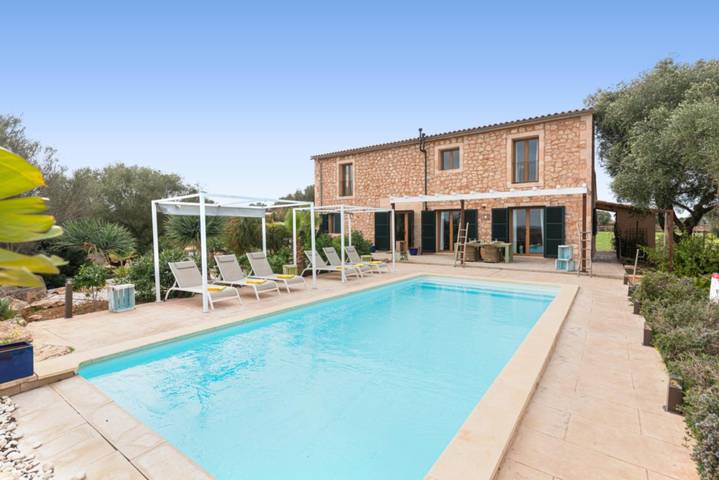 Residenz für 6 Personen, mit Pool und Balkon/Terrasse, mit Haustier in Ses Salines