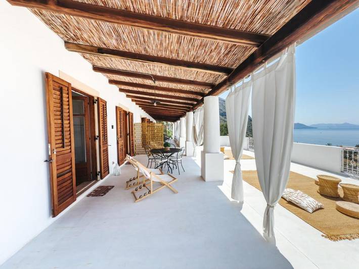Ferienhaus für 4 Personen, mit Ausblick und Garten, mit Haustier auf den Liparische Inseln - 4