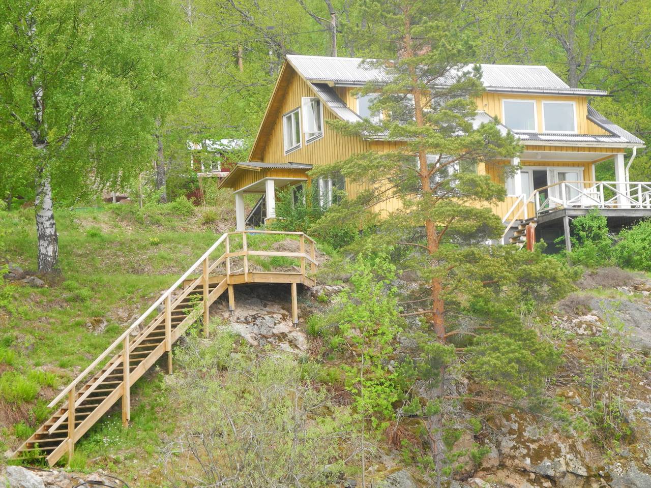 Ferienhaus direkt am Ufer des Sees Rottnen in Gräsmark, Värmland