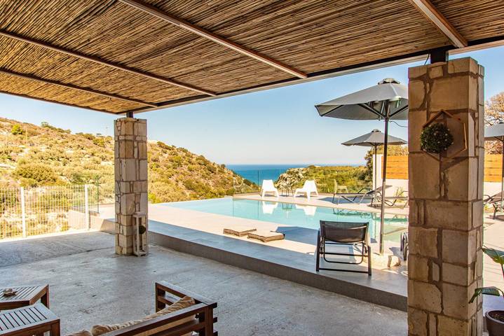 Villa für 8 Personen mit Garten in Rethymno und Umgebung
