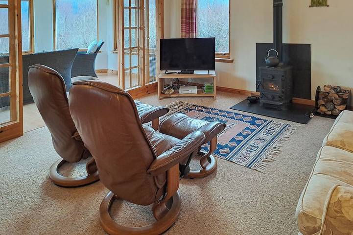 Log cabin for 6 people, with garden in Ballachulish