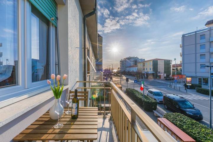 Ferienwohnung für 6 Personen, mit Ausblick und Balkon