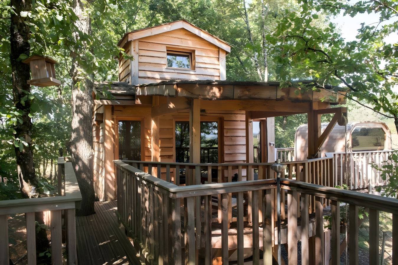 Baumhaus mit privatem Spa – Bois des Nauzes in Seyches, Marmande und Umgebung