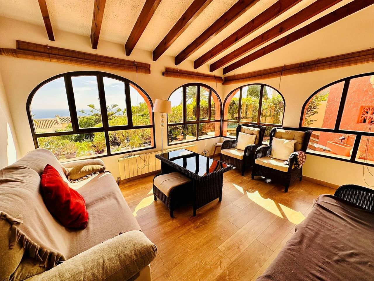 Villa mit privatem Pool, Klimaanlage und Meerblick in Benitachell in La Cumbre del Sol, Poble Nou de Benitatxell