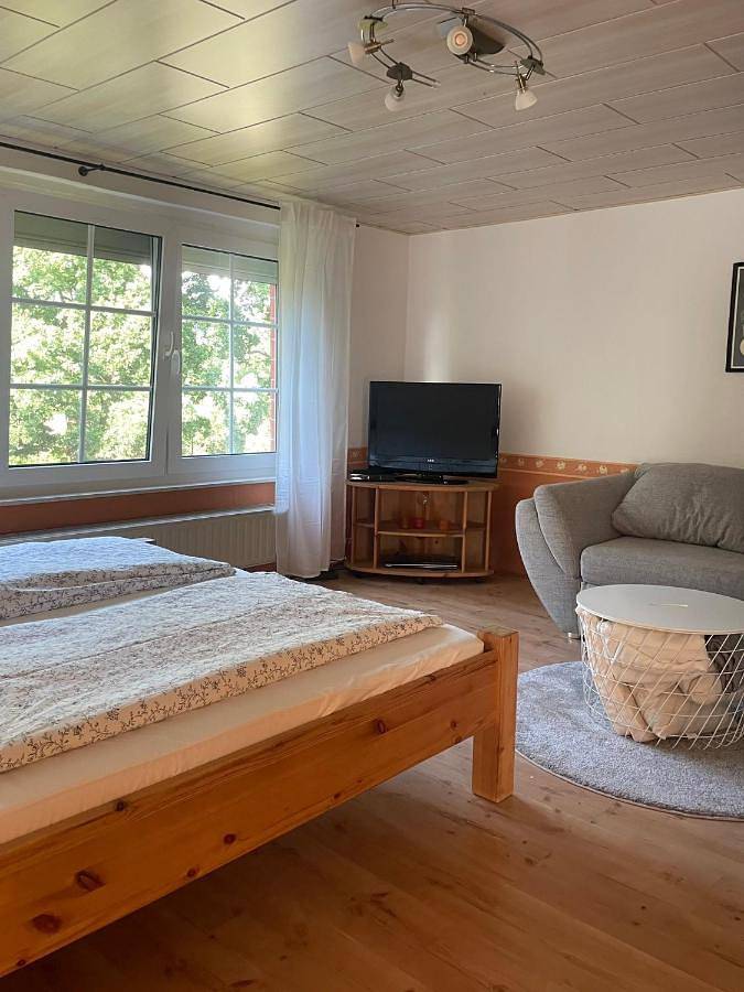 Ferienwohnung für 3 Personen, mit Balkon und Terrasse sowie Garten und Ausblick in Vogelsang-Warsin - 3