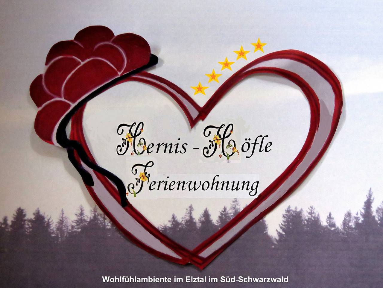 Hernis-Höfle - Maisonette-Ferienwohnung mit 104qm im Grünen, 1 Schlafzimmer, max. 2 Personen, ökologisch ausgerichtet in Elzach, Südschwarzwald