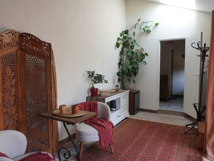 Bulle de campagne : Chambre d'hôtes avec jardin partagé in La Genête, Région de Louhans