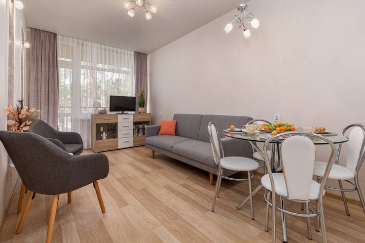 Apartament wakacyjny dla 4 osób, z balkon/ taras, Dla rodziny w Łukęcin
