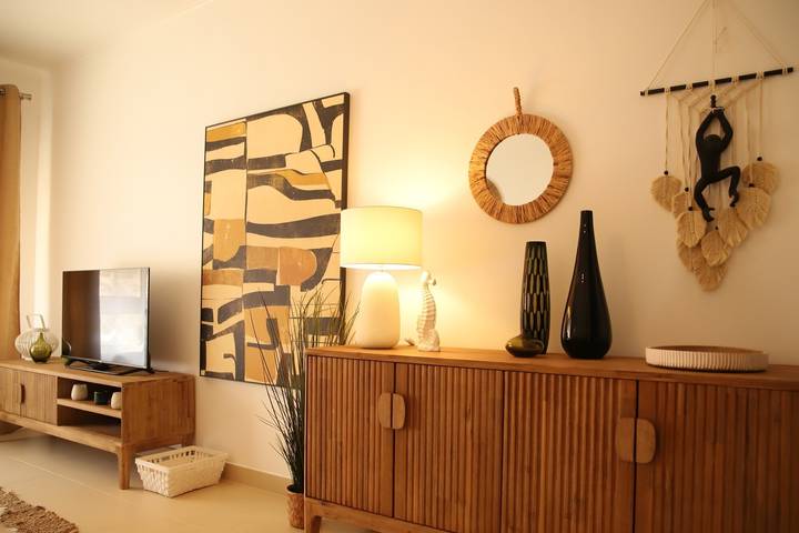 Apartamento inteiro, Apartamento 'Royal Cabanas Golf' com piscina partilhada, Wi-Fi e ar condicionado in Cabanas de Tavira, Conceição e Cabanas de Tavira