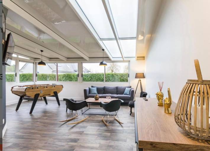 Appartement de vacances pour 5 personnes, avec terrasse et jardin, animaux acceptés