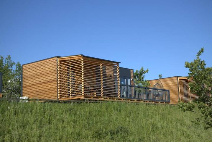 Bungalow für 2 Personen, mit Ausblick und Pool sowie Garten und Sauna, mit Haustier in Bayern - 3