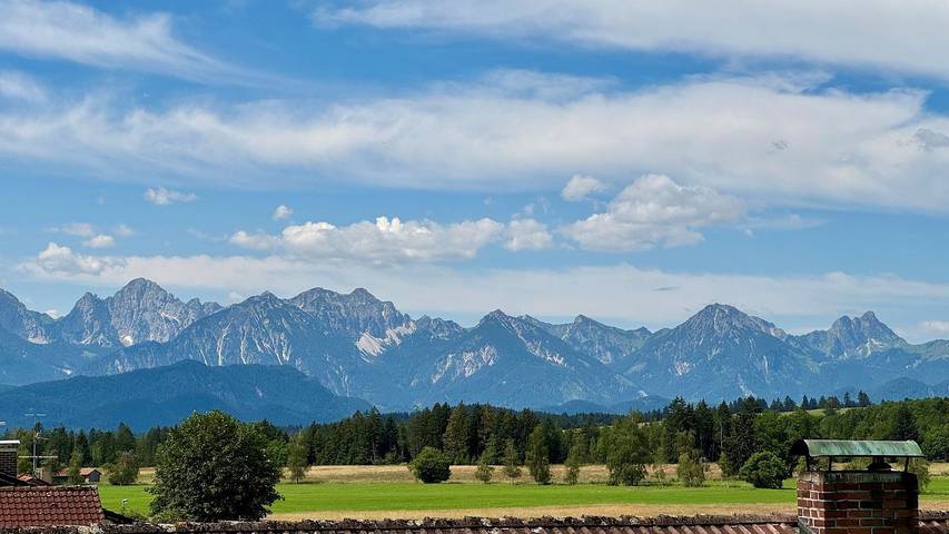 Ferienwohnung für 8 Personen, mit Balkon und Terrasse sowie Ausblick in Halblech - 4