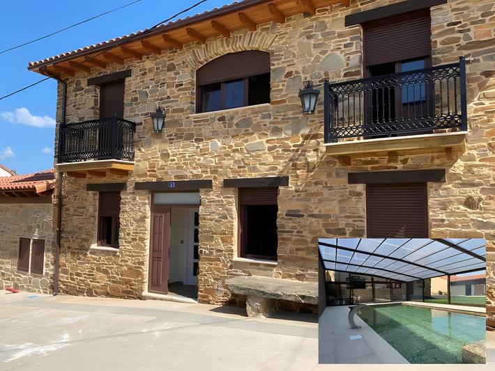 Casa de vacaciones para 10 personas, con jardín y sauna en Castilla y León