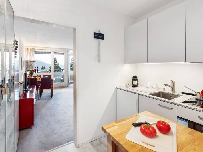 Ferienwohnung für 2 Personen, mit Ausblick und Balkon sowie Sauna, mit Haustier in Davos - 4