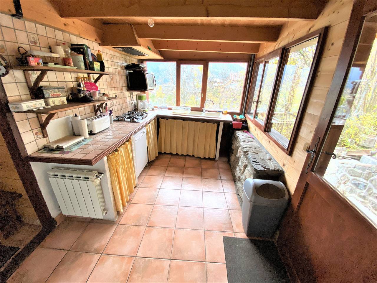 Chalet 'Pierre-vue Sur Le Pelvoux' mit Bergblick, privatem Garten und Balkon in Risoul, Nationalpark Écrins