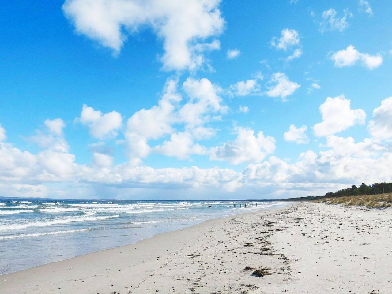 Ganze Ferienwohnung, Dünenresidenz - Fewo direkt am Strand, Balkon mit Meerblick - Dünenresidenz Fewo Windjammer in Breege, Rügen