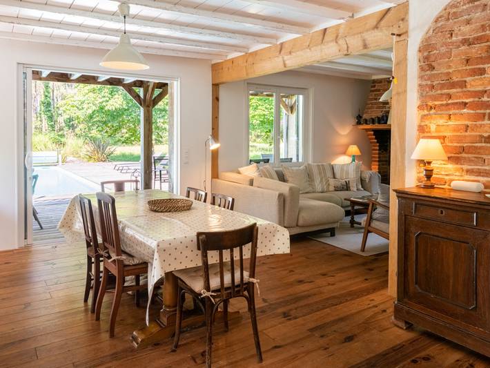 Location de vacances pour 12 personnes, avec jardin et terrasse à Saint-Julien-en-Born - 4