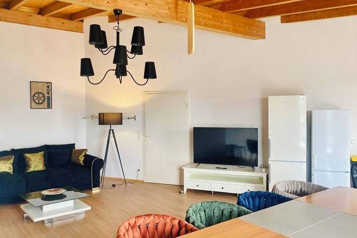 Ferienhaus für 22 Personen, mit Balkon in Rheinebene