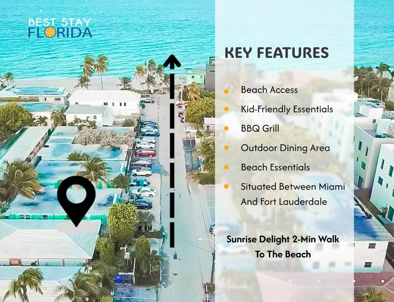 Apartamento entero, Sunrise Delight –Pet-Friendly, 2-Min Walk to Beach in Hollywood Beach (FL), Hollywood (Florida)
