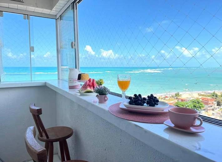 Casas e apartamentos de temporada para 6 pessoas, com piscina e piscina infantil e ainda balcão and vista, adaptado a crianças em São José da Coroa Grande