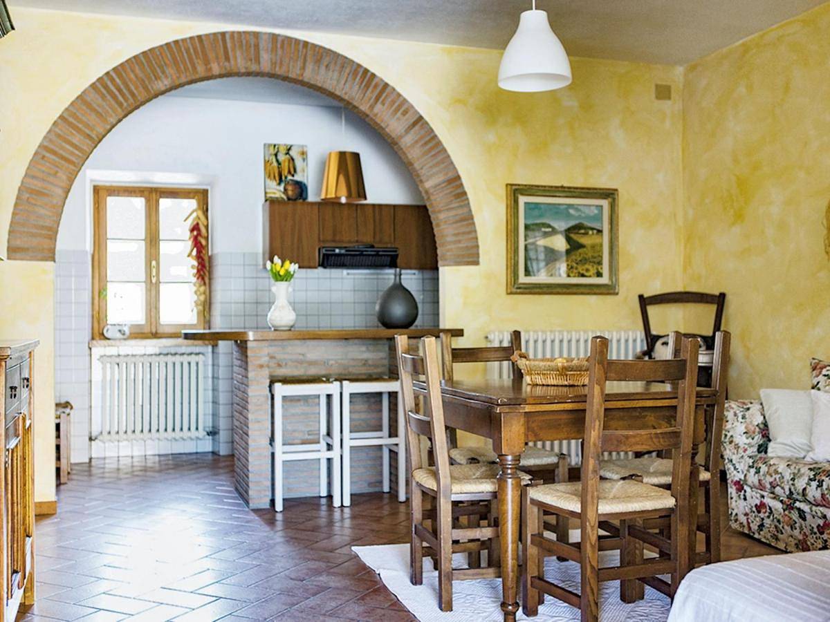 Ganze Wohnung, Charming Apartment in Lisciano Niccone with Shared Pool in Lisciano Niccone, Valtiberina