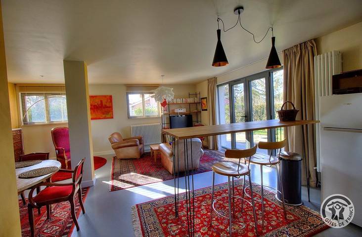 Gîte pour 4 personnes, avec Terrasse ainsi que Jardin et Vue