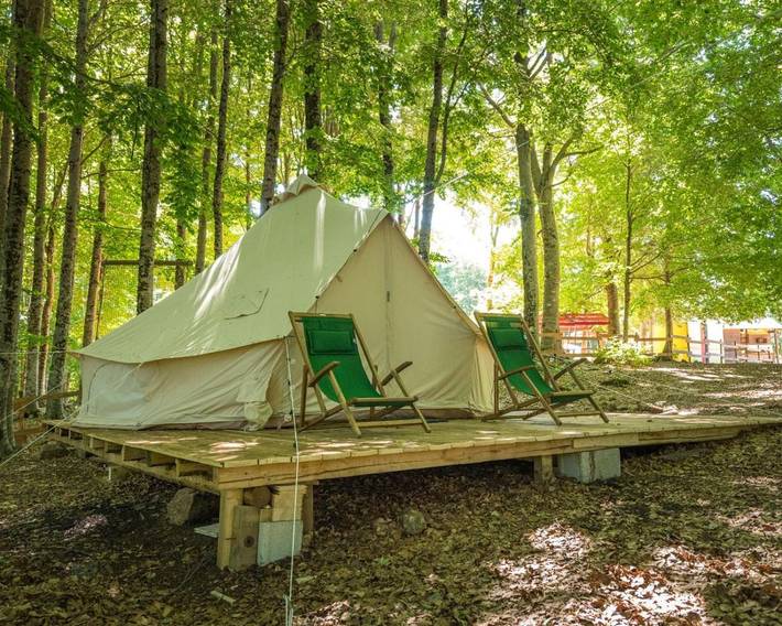 Camping für 2 Personen, mit Terrasse und Garten sowie Ausblick und Sauna in Kalabrien - 2