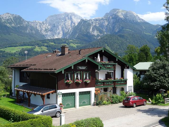 Ferienwohnung für 2 Personen, mit Balkon und Garten sowie Sauna in Schönau am Königssee