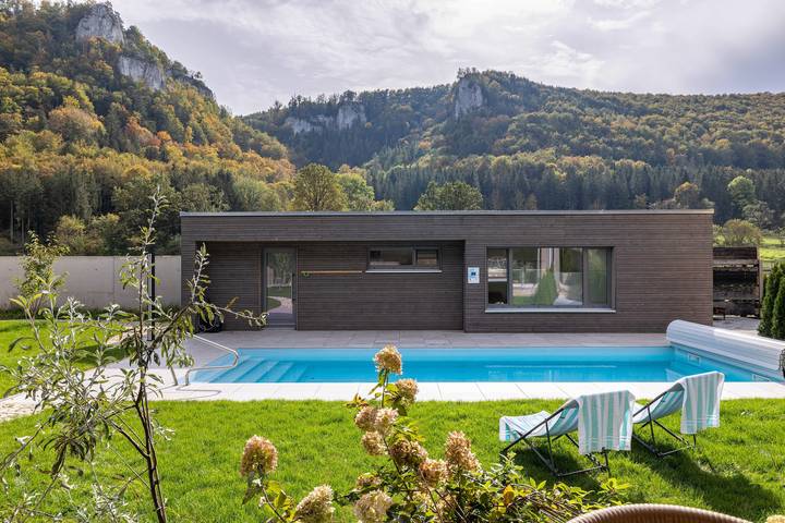 Ferienhaus für 6 Personen, mit Balkon und Garten sowie Sauna in Schwäbische Alb - 3