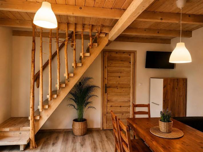 Apartament wakacyjny dla 7 osób, z Balkon i Taras oraz Ogród i Widok w Ojców