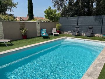 Studio für 3 Personen, mit Garten in Bédoin