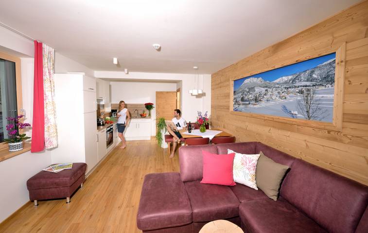 Ferienwohnung für 5 Personen, mit Balkon und Terrasse