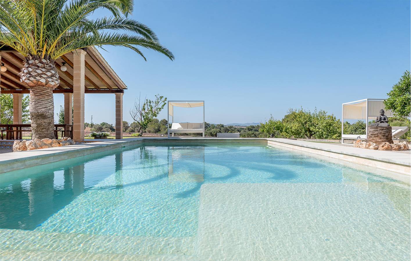 Gemütliche Ferienwohnung mit Pool, WLAN und Klimaanlage, in der Nähe des Strandes Cala Anguila in Cala Magrana, Manacor