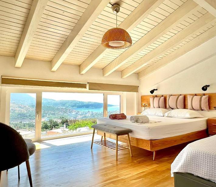 Maison d’hôte pour 5 personnes, avec vue et jardin à Himarë