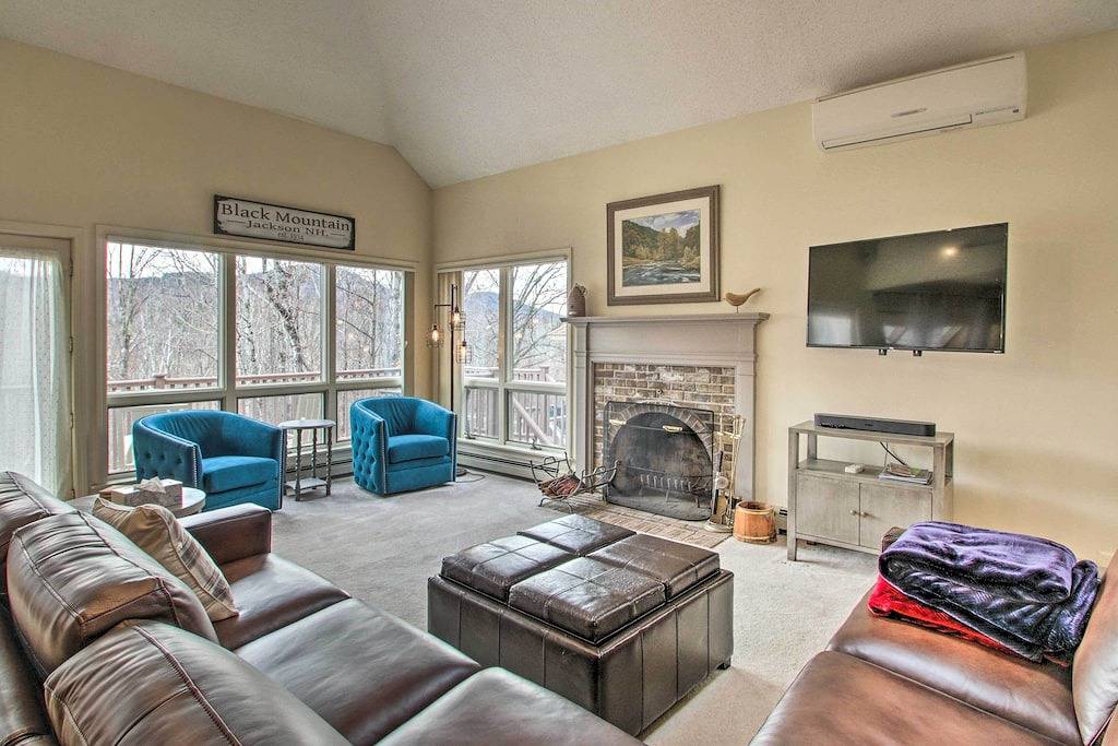 Neu! Große Ski-In / Out Black Mtn Abode w / Kamin! in Jackson (NH), White Mountain National Forest