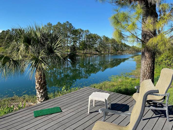 Location de vacances pour 6 personnes, avec terrasse ainsi que vue sur le lac et jardin, animaux acceptés dans Floride - 4