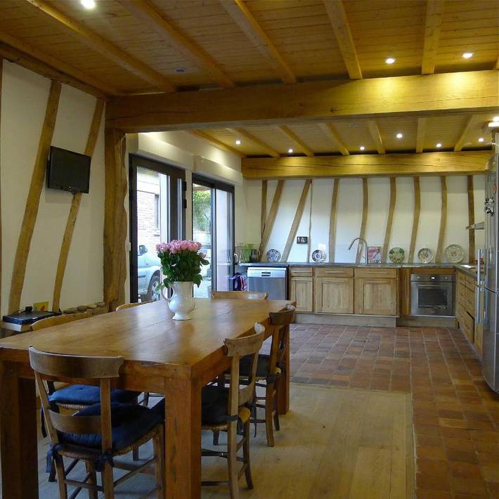 Location de vacances pour 8 personnes, avec Jacuzzi et Terrasse ainsi que Piscine et Vue à Miannay - 3