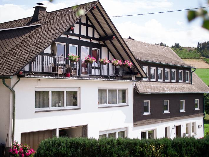Bauernhofpension Wiebelhaus-Mester – Tweepersoonskamer met Douche en Toilet in Lennestadt, Sauerland