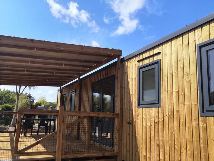 Camping La Mer Blanche  - Mobilheim 6 personen - Mobilheim Presta+Kids 3 Schlafzimmer 2 Badezimmer 40m² Tv + Klimaanlage in Bénodet, Côte de Cornouaille