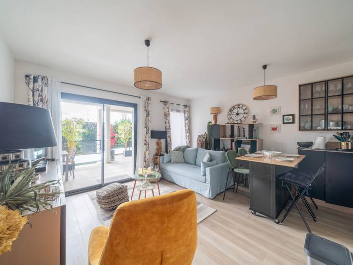 Appartement de vacances pour 4 personnes, avec balcon dans Biscarrosse (bourg)