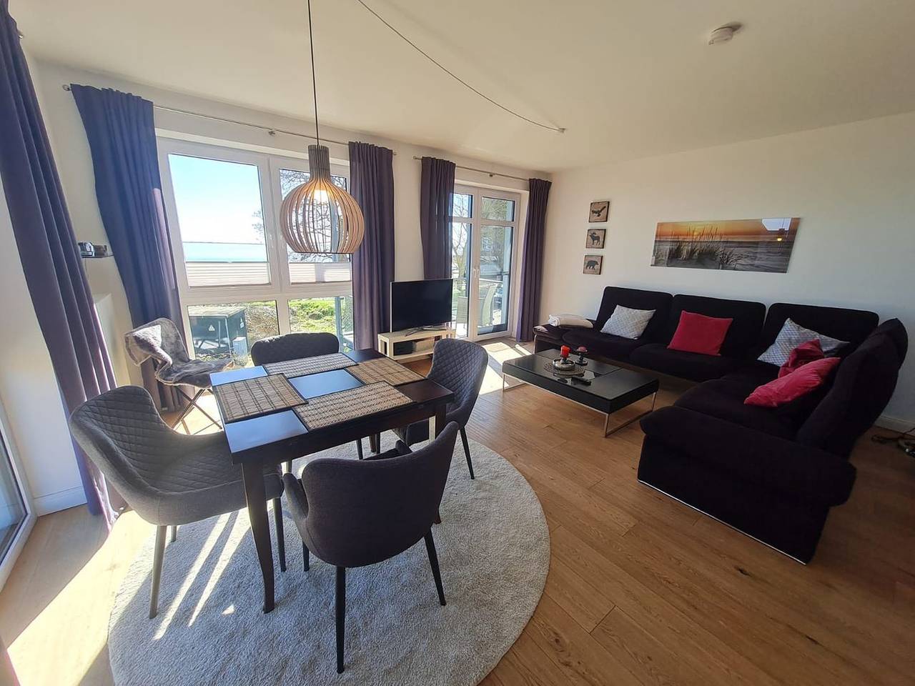 Ganze Wohnung, Modernes Ferienapartment Lieblingsort(h) mit Meerblick, Balkon und Parkplatz in Westfehmarn, Fehmarn