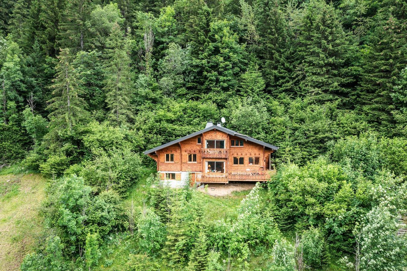 Chalet traditionnel et familial, grande terrasse et belle vue sur la montagne in Chatel, Les Portes du Soleil