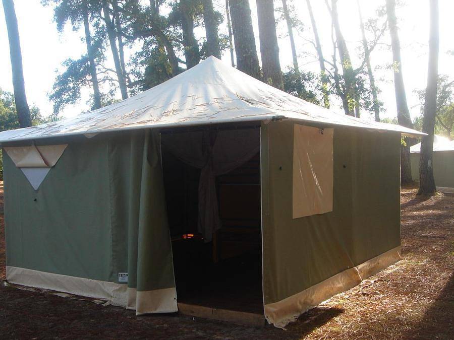 Camping La Fontaine - Bungalow de lona 5 personas - 2 habitaciones 16m², sin sanitarios in Guérande, Côte de Jade