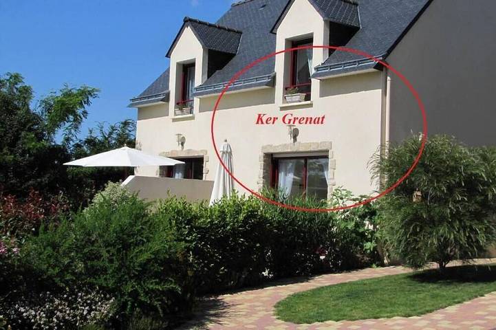 Maison de vacances pour 4 personnes, avec terrasse et jardin, animaux acceptés à Baden (France)