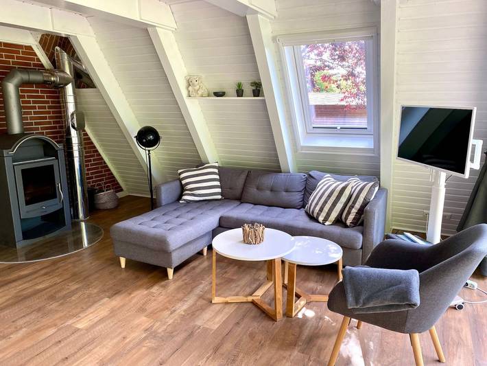Ferienhaus für 4 Personen, mit Terrasse und Garten