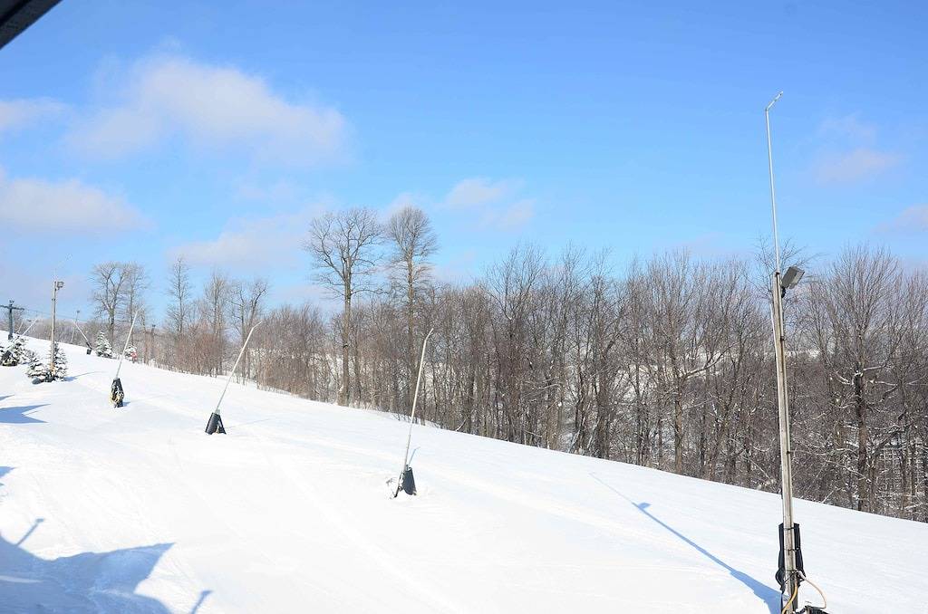 Ganze Wohnung, Ski in Ski Out, Seven Springs, 1 Zi, 1 Bad, Balkon, auf Pisten, sauber. in Seven Springs, Pennsylvania